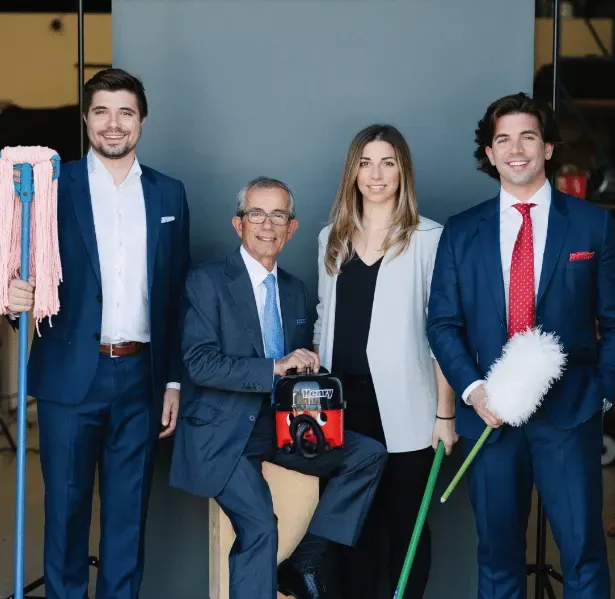 The Boutsalis family, who lead Impact Cleaning Services